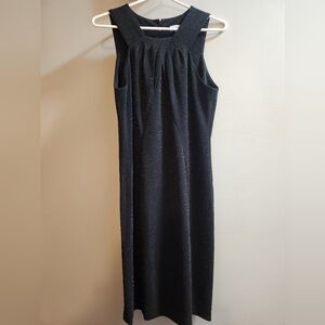 Calvin Klein black glitter A-line dress